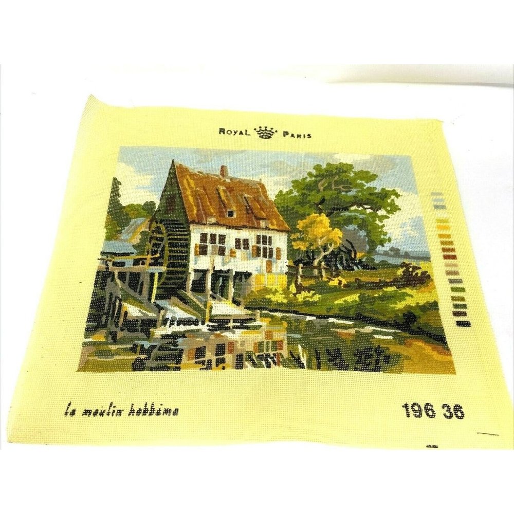 Royal Paris Vintage Needlepoint Tapestry Canvas